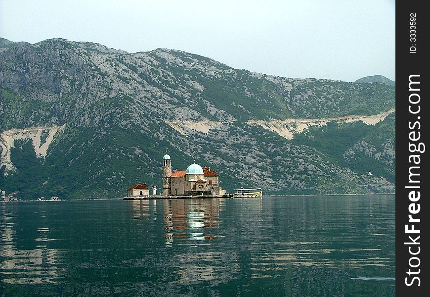 Saint Madonna Island in Montenegro