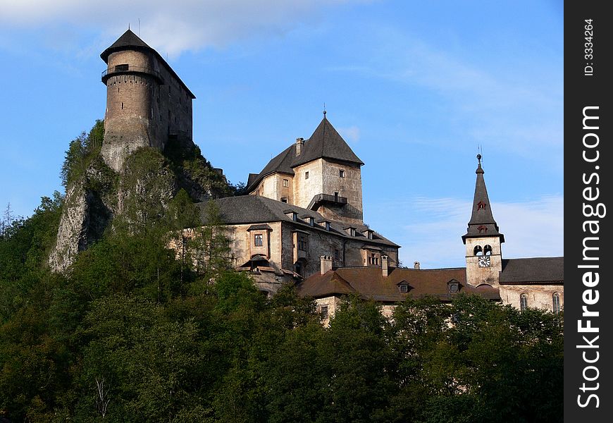 Old fairy-tale castle in Slovakia. Old fairy-tale castle in Slovakia