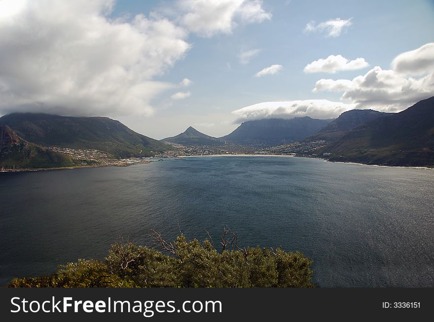 Table Mountain, Cape Town, Africa, seen from behind