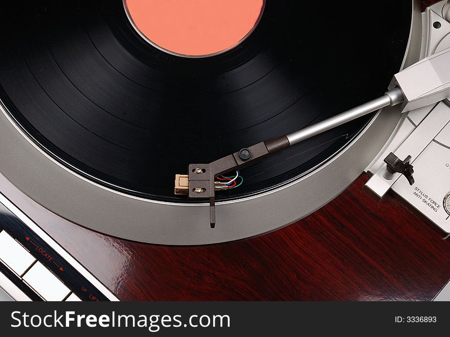 Turntable with record