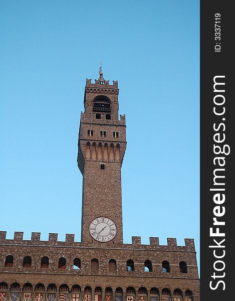 Palazzo Vecchio one of the landmarks of Florence, Italy