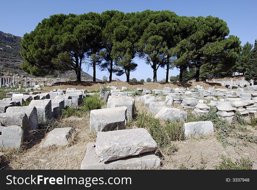 Ruins of ancient town of Ephesus, Turkey. Ruins of ancient town of Ephesus, Turkey