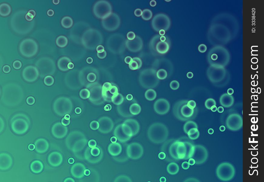 Abstract background with green and blue bubbles like lights. Abstract background with green and blue bubbles like lights