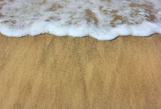 Sea waves And Wet Sand Stock Images Sea waves And Wet Sand Stock Images