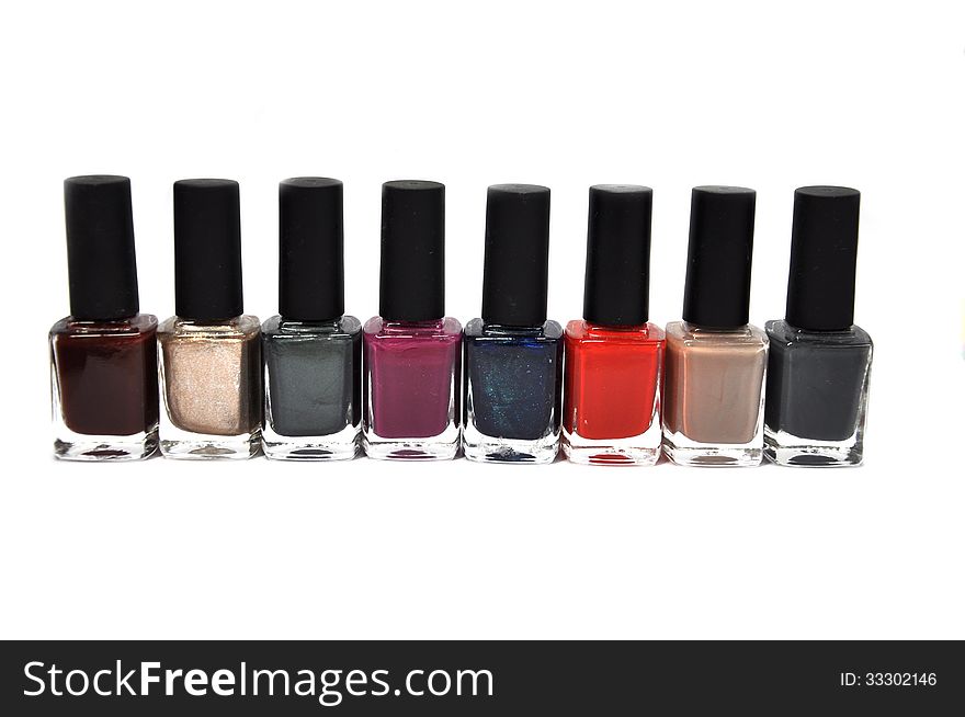 Nail polish set of fashion and trendy colors