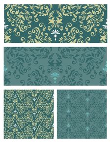 Seamless Pattern Set Vector Eps8 Royalty Free Stock Photos Seamless Pattern Set Vector Eps8 Royalty Free Stock Photos