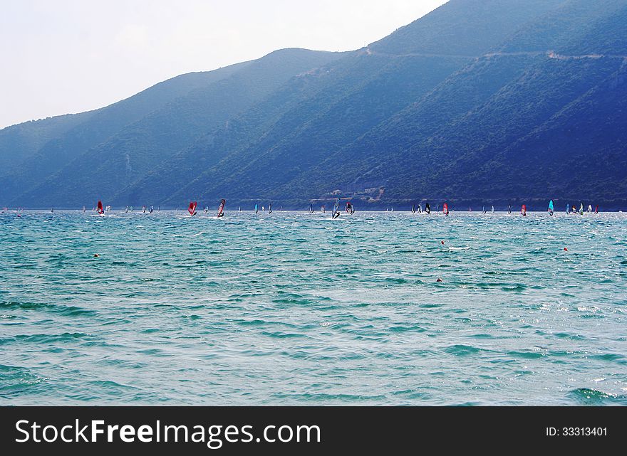 Windsurfing in Lefkada