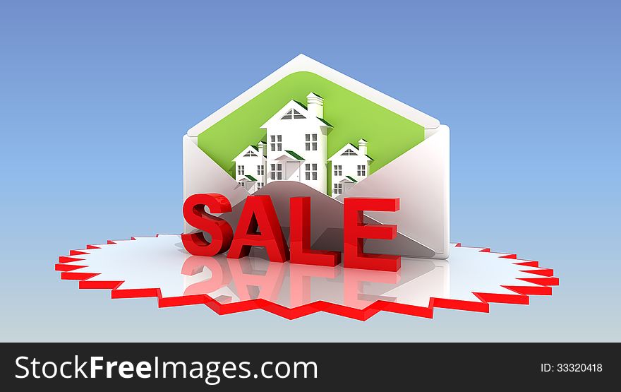 Logo on a Web page, business style of the real estate market. Logo on a Web page, business style of the real estate market