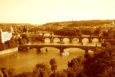 Bridges In Prague Royalty Free Stock Photography Bridges In Prague Royalty Free Stock Photography