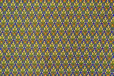 Colorful Batik Cloth Fabric In Thai Style Royalty Free Stock Photos