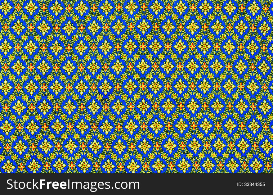 Colorful Batik Cloth Fabric Background