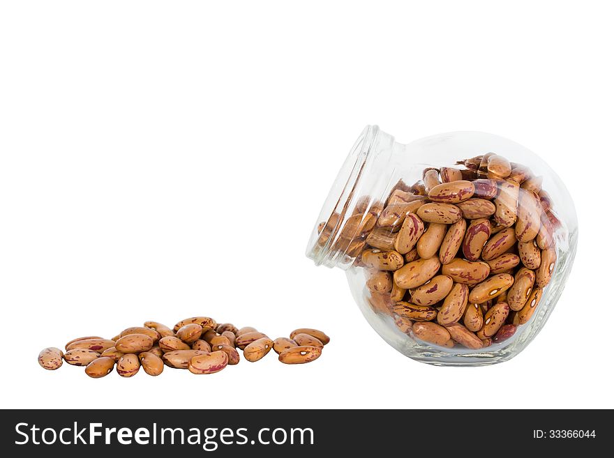 Legume, bean spill out of the jar. Legume, bean spill out of the jar