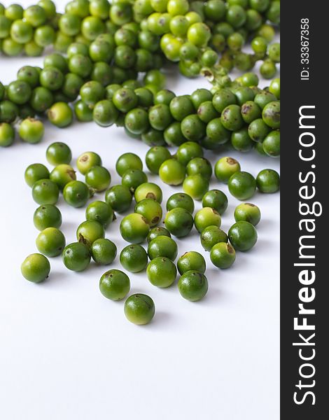 Fresh green peppercorns (Piper Nigrum)