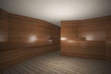 Futuristic Interior With Wooden Wall And Plank Wood Floor Royalty Free Stock Photo Futuristic Interior With Wooden Wall And Plank Wood Floor Royalty Free Stock Photo