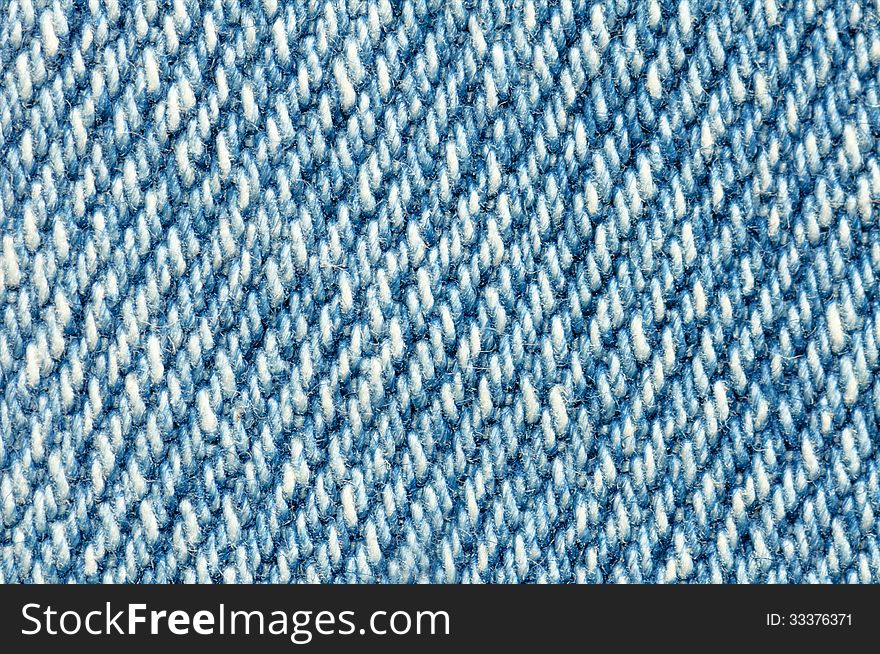 Blue jean texture close up .