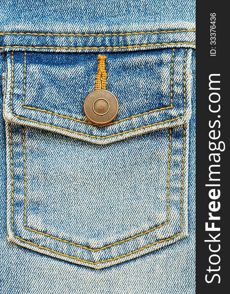 Jeans pocket with copper Clasper