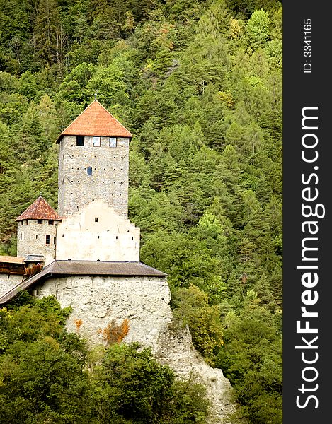 Stunning view of Tirolo Castle, Sud Tirol, Trentino Alto Adige, Italy. Stunning view of Tirolo Castle, Sud Tirol, Trentino Alto Adige, Italy