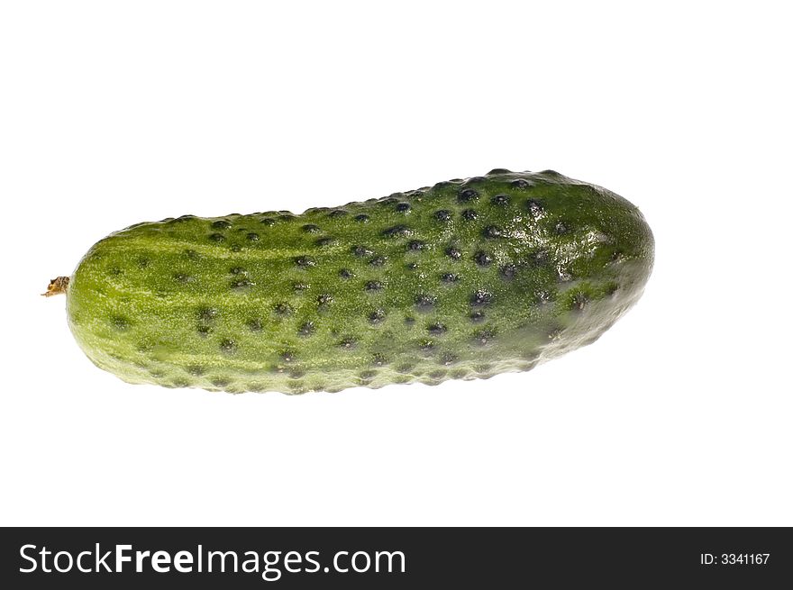 Cucumber on white