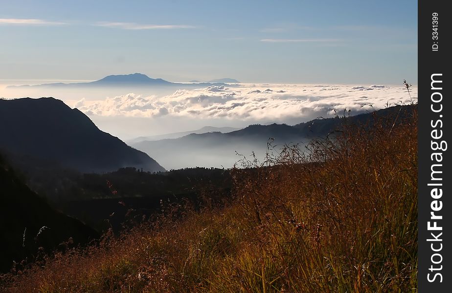 Mountain landscape, Eastern Java, Indonesia