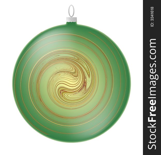 Christmas Ornament illustration isolated on white background for easy selection