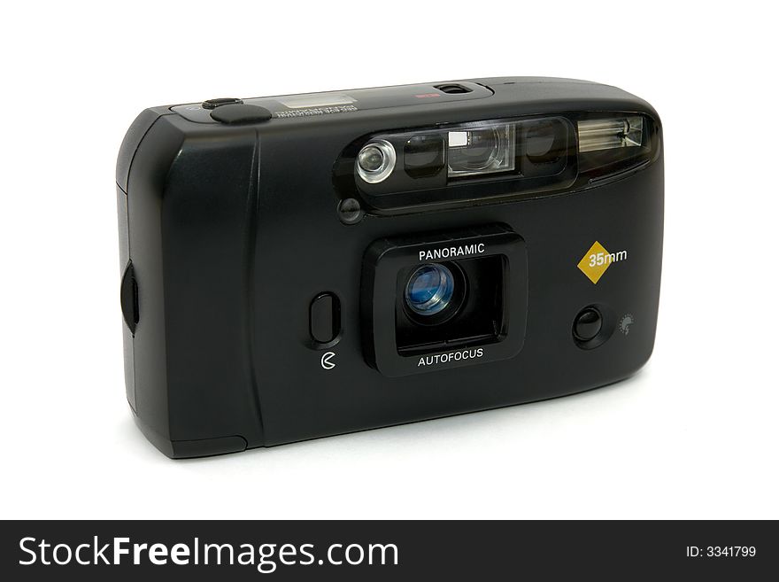 Old compact film camera