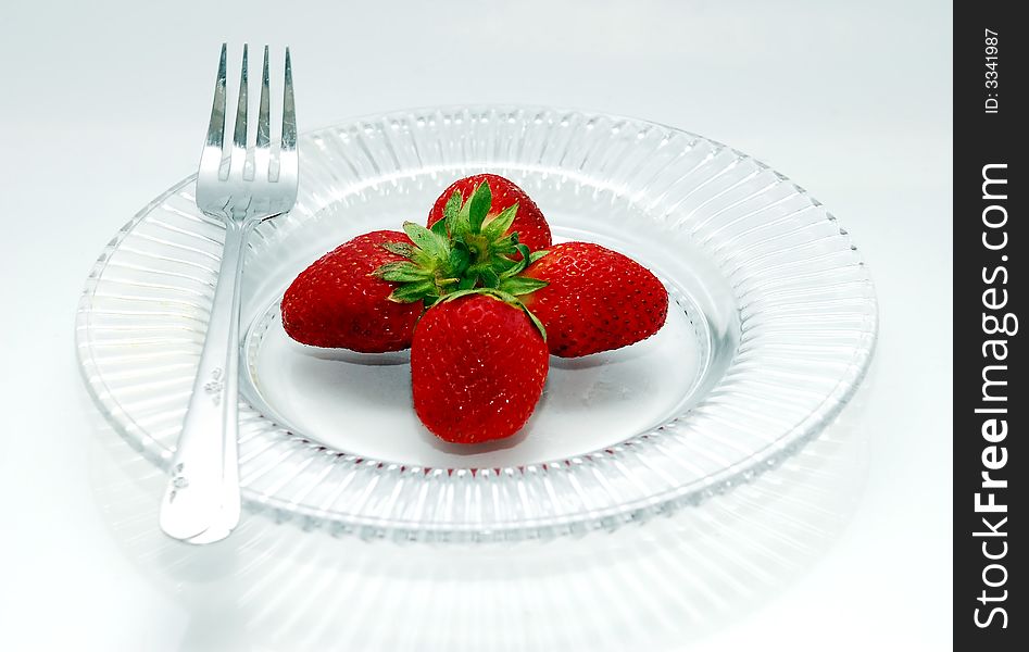 Strawberry In The Plates