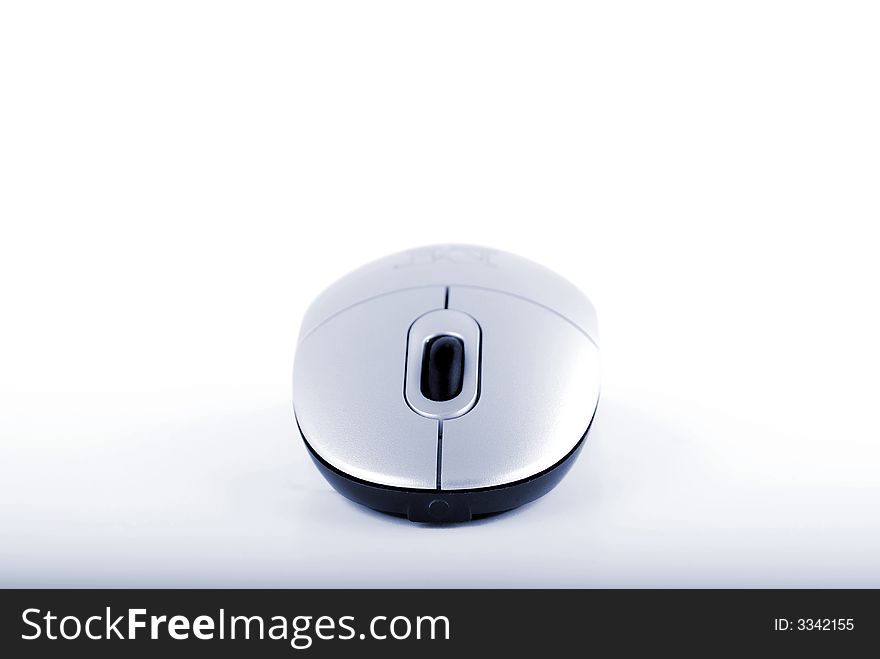 Computer mouse on white background, modern style