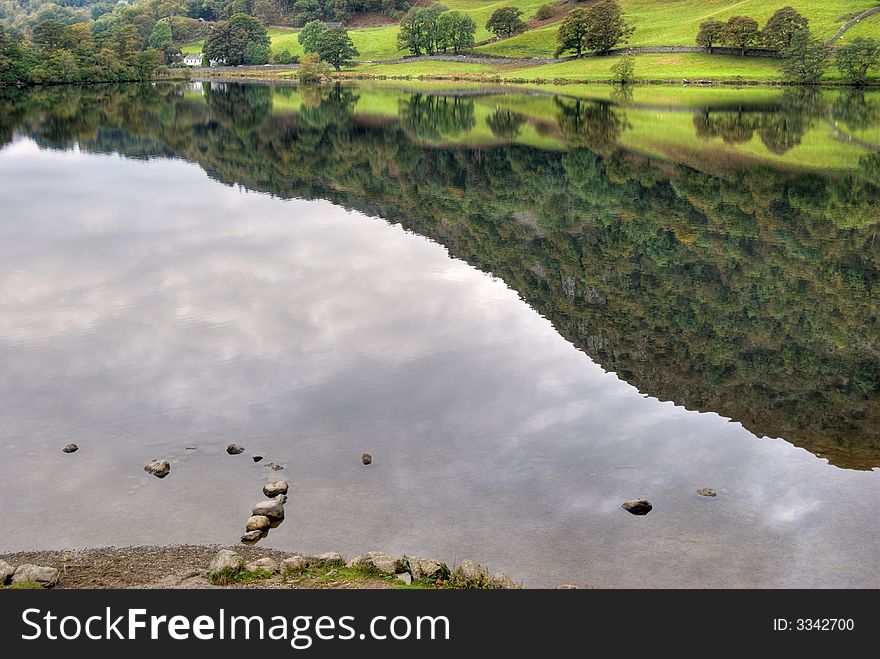 Reflections On Rydal Water