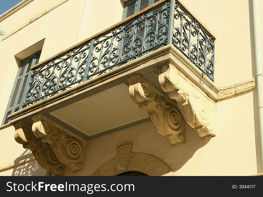 Historic old town building of Limassol in Cyprus.