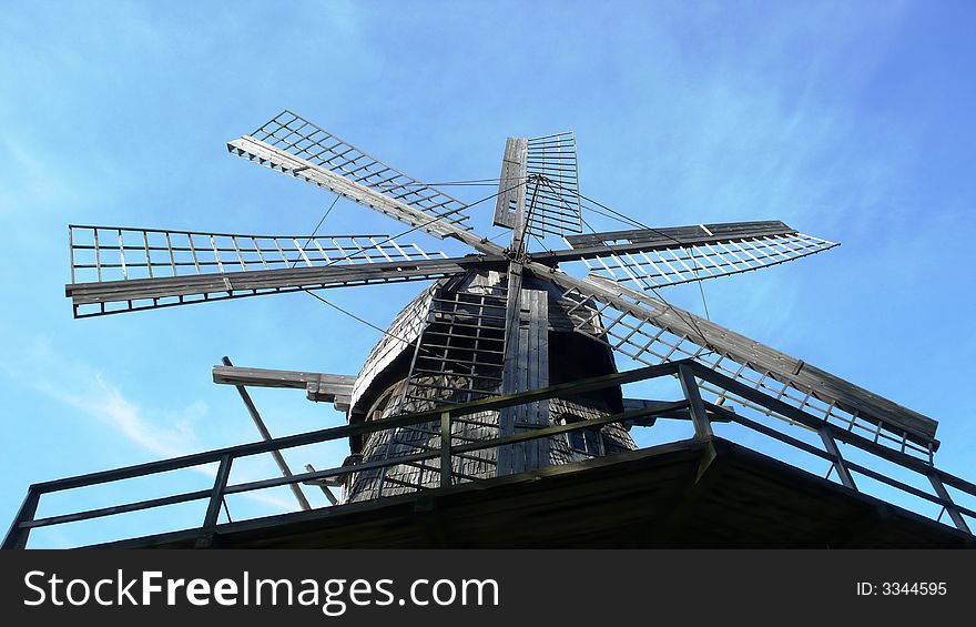 Photo of the ancient flour-mill, Riga, Latvia. Photo of the ancient flour-mill, Riga, Latvia