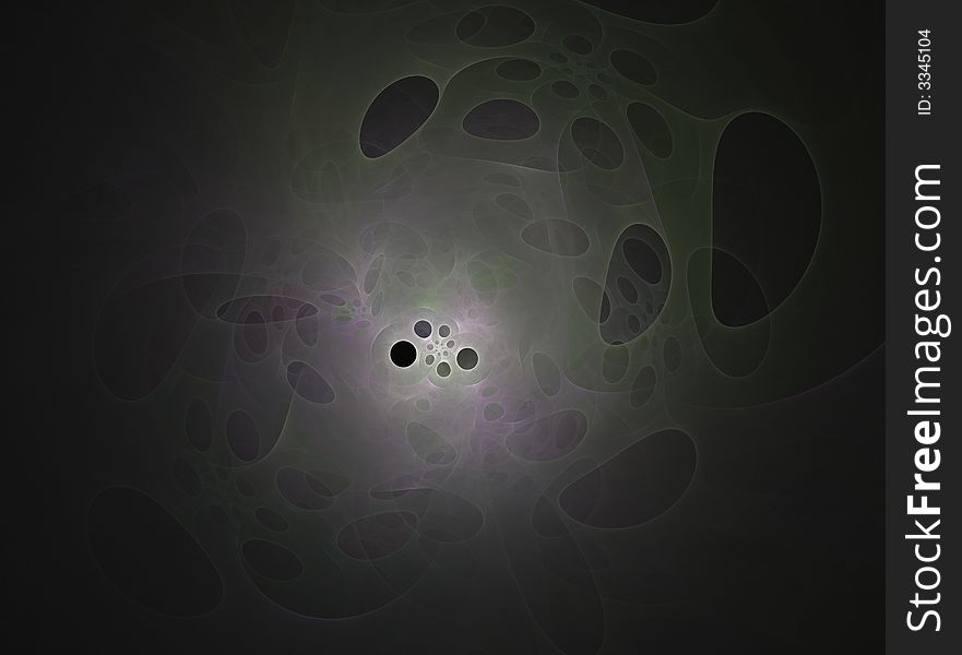 Computer generated fractal illustration reminiscent of the human body at the cellular level