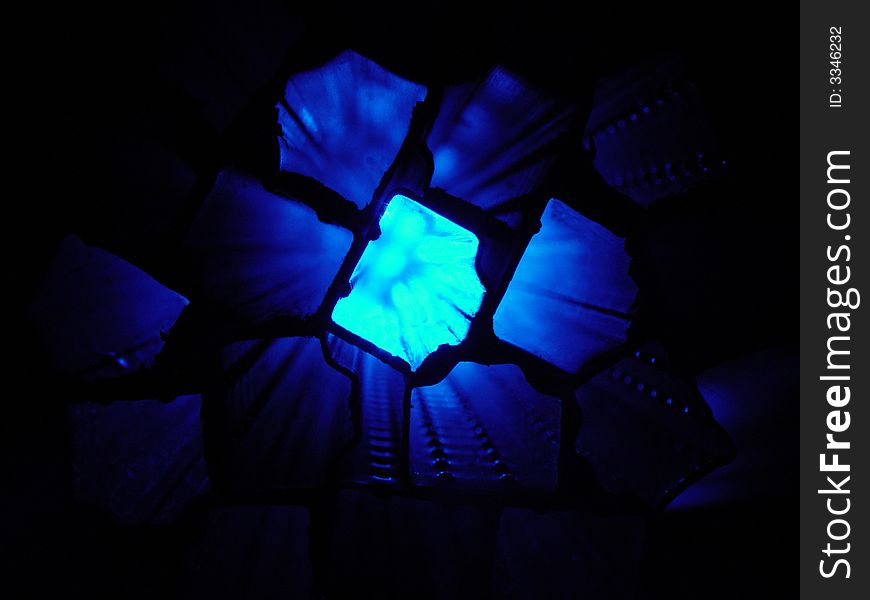 Abstract tunnels background with blue light. Abstract tunnels background with blue light