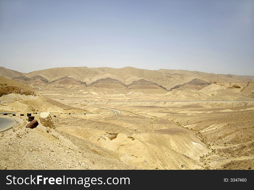 Landscape scenery in sede boker desert, israel. Landscape scenery in sede boker desert, israel