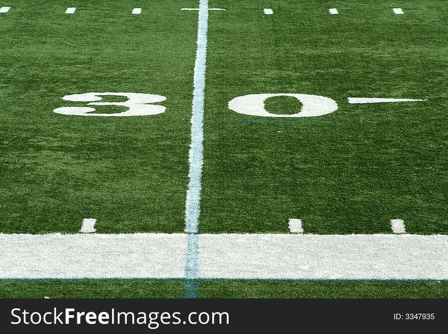 Football Thirty Yard Marker