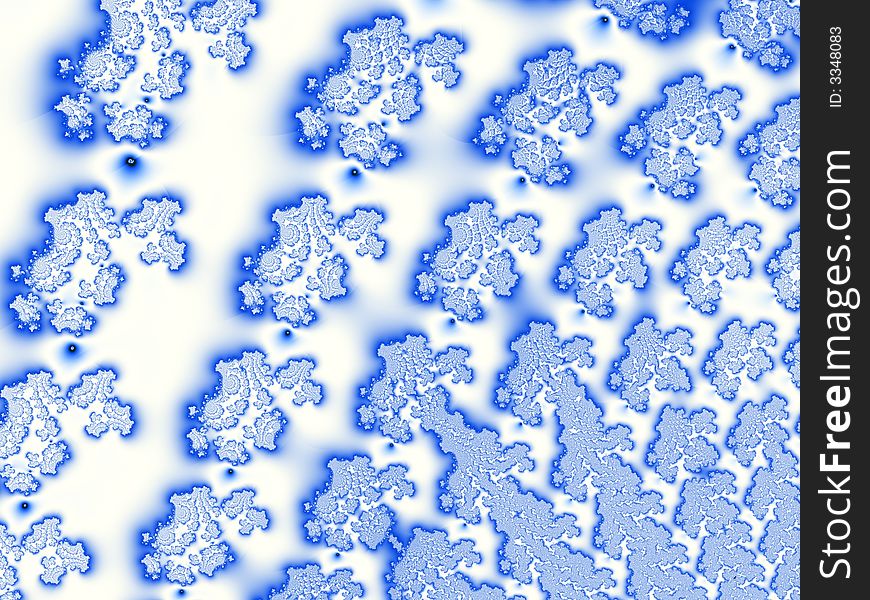 Generated fractal graphic - polar background