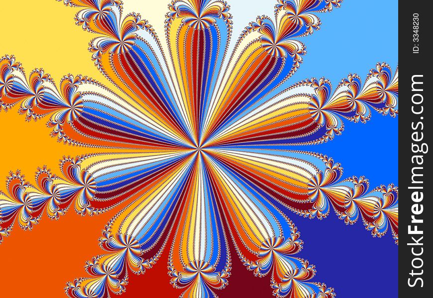 Rainbow flower