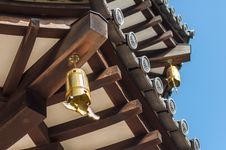 Close-up View Of Japanese Pagoda Roof Stock Photography