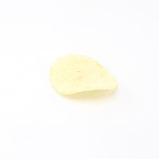 Snack Potato Chips Isolated On White Stock Photography