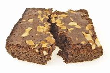 Split Brownies Cake Stock Photo Split Brownies Cake Stock Photo