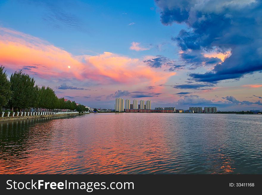 The photo taken in China's heilongjiang province Daqing city Ming lake scenic spot. The photo taken in China's heilongjiang province Daqing city Ming lake scenic spot.