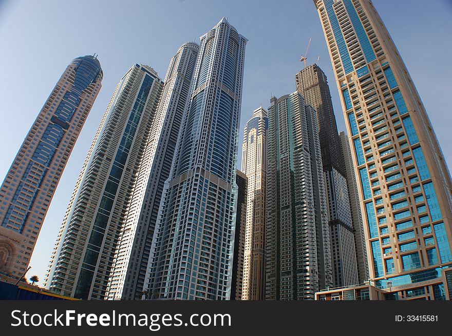 Big high buildings in Dubai. Big high buildings in Dubai