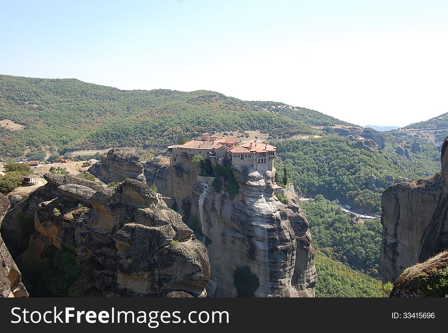 The Meteora in the summer