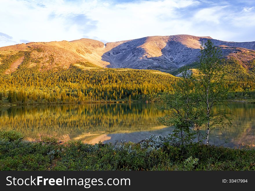 View of the Northern Chorrgor pass, Khibiny, Russia