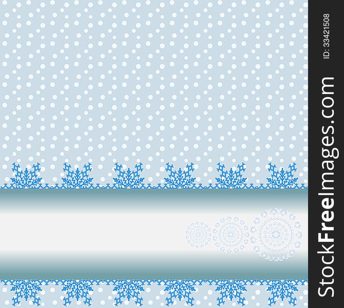 Abstract grey winter background with lace ornament, for invitation or greeting card. (Vector, EPS 10)