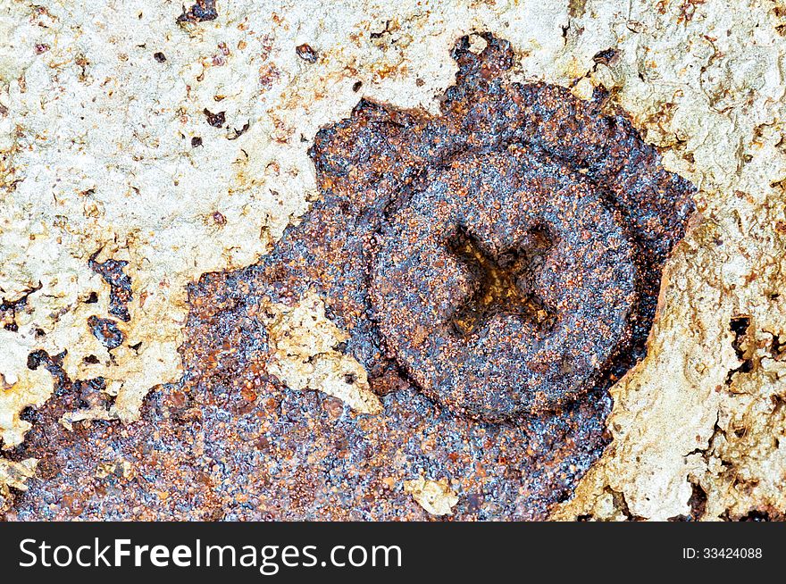 Rusty sheet metal close up. Rusty sheet metal close up