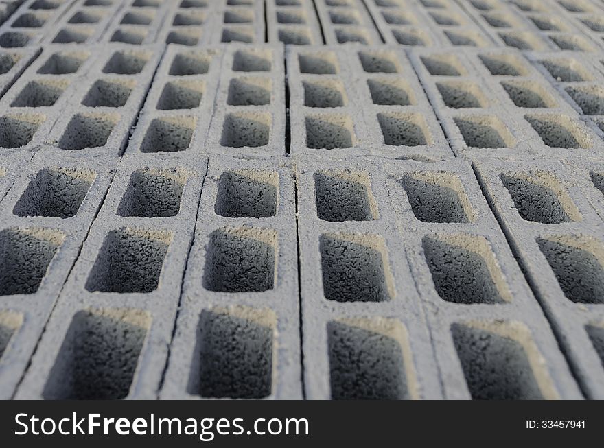 Cement Block Top Stacking