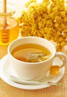 Herbal Yellow Tea Stock Photos