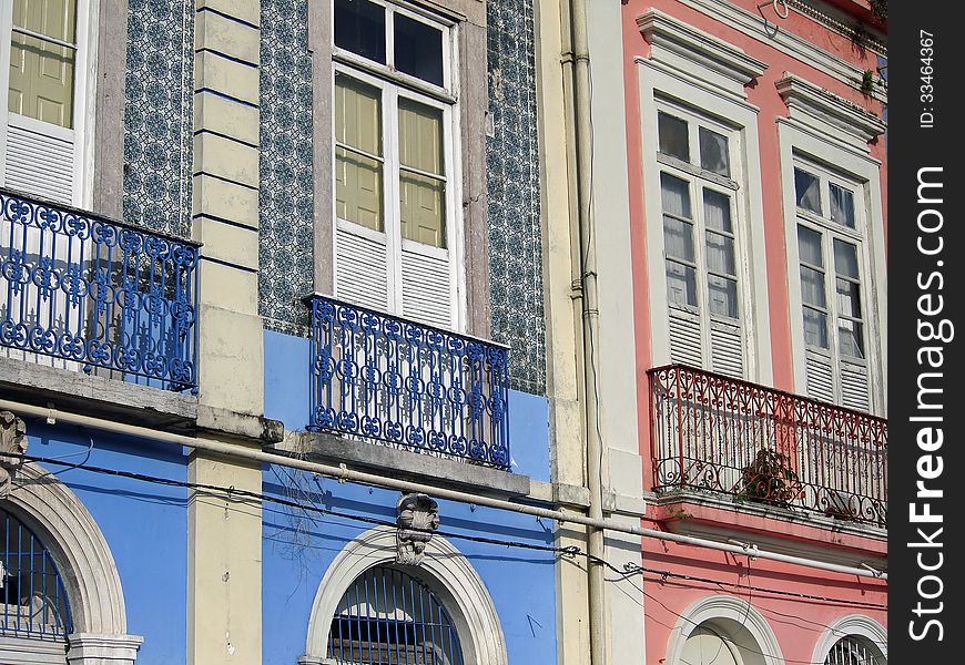 Detail of a building - Belem - Amazonia - Brazil. Detail of a building - Belem - Amazonia - Brazil