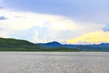 Sunset, Kaeng Krachan Dam Stock Photography Sunset, Kaeng Krachan Dam Stock Photography