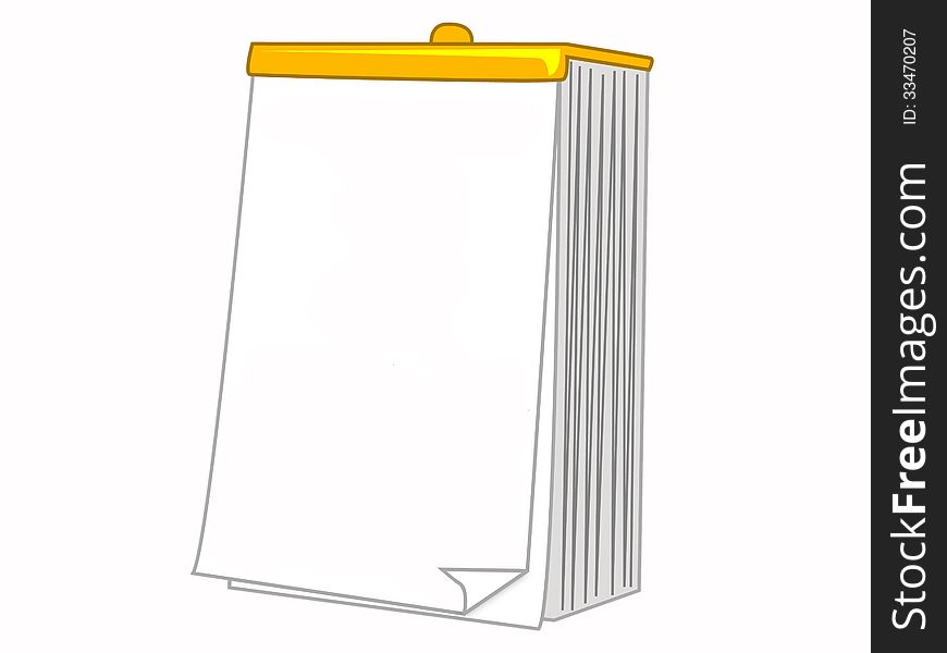 Blank realistic notepad notebook